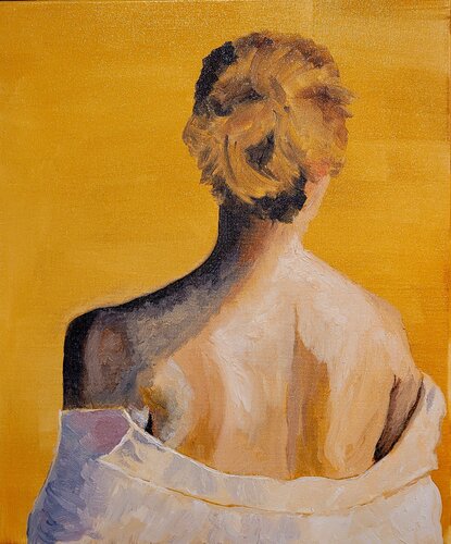 White Collared Shirt de john hershey, Pintura a la venta en Singulart