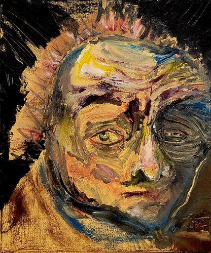 Man of the Past de john hershey, Pintura a la venta en Singulart