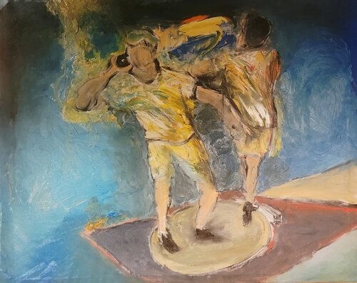 Shoot Your Shot de john hershey, Pintura a la venta en Singulart