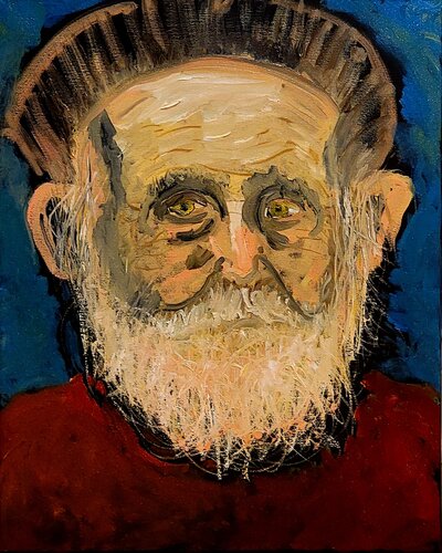 White Beard de john hershey, Pintura a la venta en Singulart