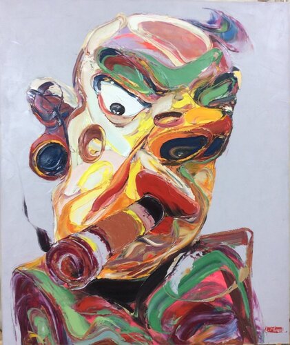 Hỗn loạn bên trong by Văn Hoàn Lê, Painting for Sale on Singulart