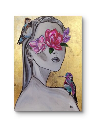 Sguardo in fiore de Eleonora Sechi, Pintura a la venta en Singulart