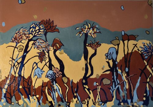 Imaginary Field of Flowers 1 von Sharon Perry Turbiner - Sharon's Art, Malerei kaufen auf Singulart
