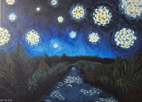 Gesture for Van Gogh von Sharon Perry Turbiner - Sharon's Art, Malerei kaufen auf Singulart