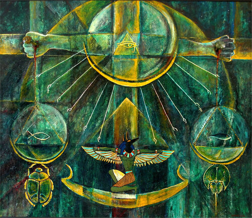 The Scale of Justice van Rob Wingrove, Schilderij te koop op Singulart