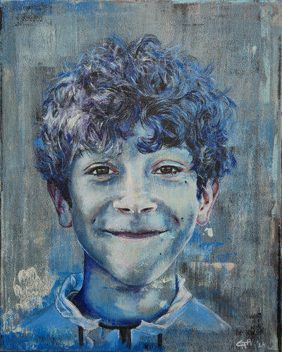 Portraitbeispiele für Auftragsarbeiten de Eva-Maria Arnold, Pintura a la venta en Singulart