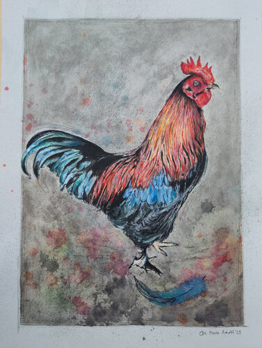 Hahn de Eva-Maria Arnold, Pintura a la venta en Singulart