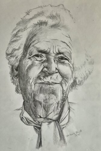 Portraitbeispiele für Auftragsarbeiten de Eva-Maria Arnold, Dibujo a la venta en Singulart