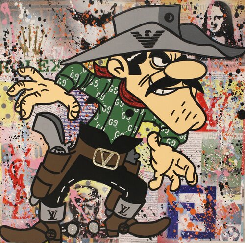 EL PISTOLERO von Massimo Zingrillo, Malerei kaufen auf Singulart