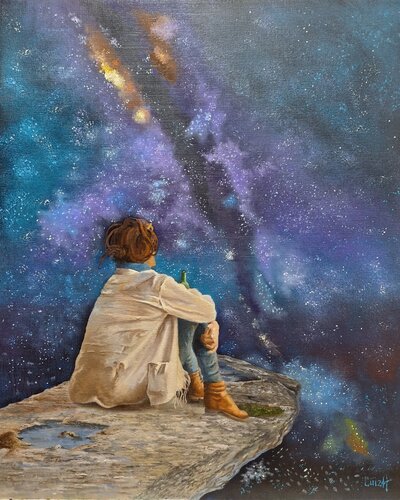 Cosmos # 2 von Luiz Henrique da Rocha Azevedo, Malerei kaufen auf Singulart