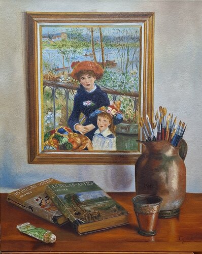 As belas-artes (The fine arts) von Luiz Henrique da Rocha Azevedo, Malerei kaufen auf Singulart