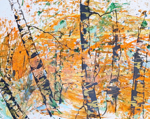 Birch Vista von Janet LaPelusa, Malerei kaufen auf Singulart