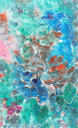 Teal's Harmony von Janet LaPelusa, Malerei kaufen auf Singulart