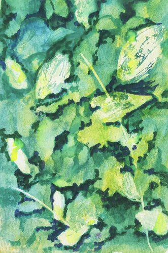 Layers of Leaflight von Janet LaPelusa, Malerei kaufen auf Singulart