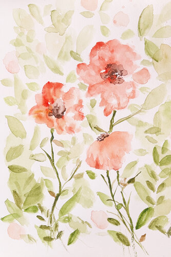 Coral Florals von Janet LaPelusa, Malerei kaufen auf Singulart