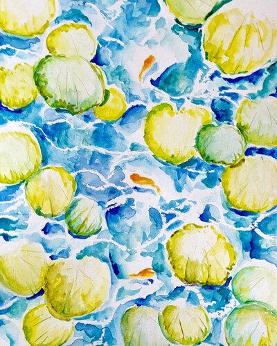 Three Fish von Janet LaPelusa, Malerei kaufen auf Singulart