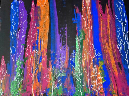 Fall Reflections par Janet LaPelusa, Peinture en vente sur Singulart