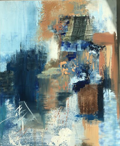 Reflet dans l’eau van Sophie Carmignon, Schilderij te koop op Singulart