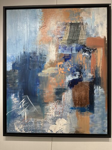 Reflets dans l’eau van Sophie Carmignon, Schilderij te koop op Singulart