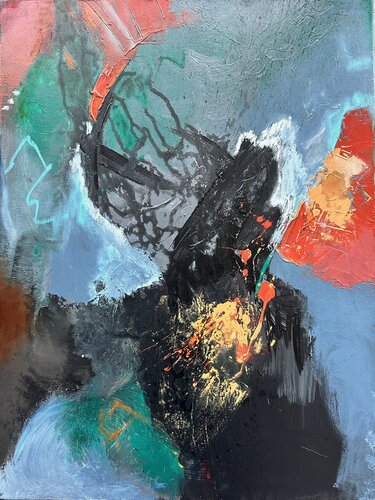 Le seuil des tumultes van Sophie Carmignon, Schilderij te koop op Singulart