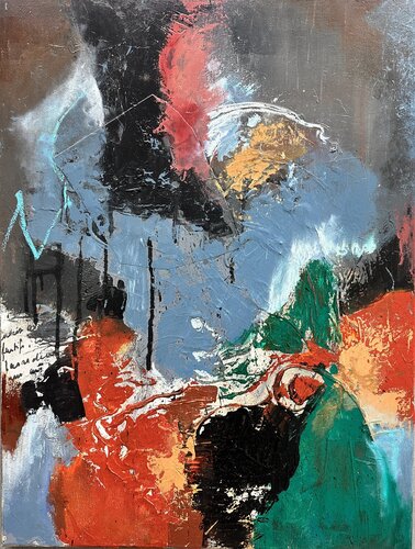 Le seuil des tumultes van Sophie Carmignon, Schilderij te koop op Singulart