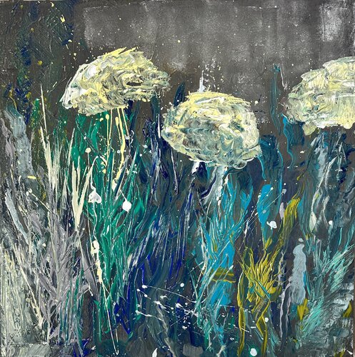 Fleurs de cristal van Sophie Carmignon, Schilderij te koop op Singulart