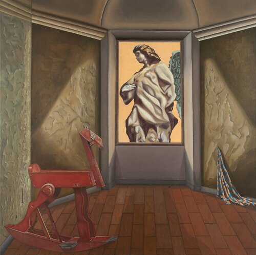 L' Apparizione . de Luciano Vannoni, Pintura a la venta en Singulart