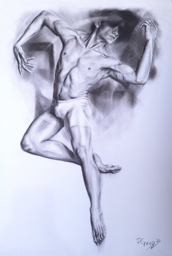 Bailarín No 2 by Paola Carrera, Drawing for Sale on Singulart