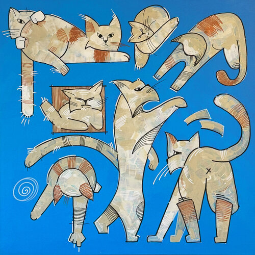 9 Caramel Lives · No. 02. de Bogdan Shevchenko, Pintura a la venta en Singulart