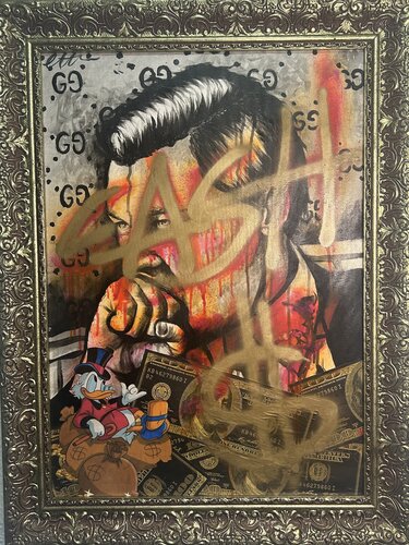 El lobo de Wall Street by Gucci van Hector Cortina Pascual, Schilderij te koop op Singulart