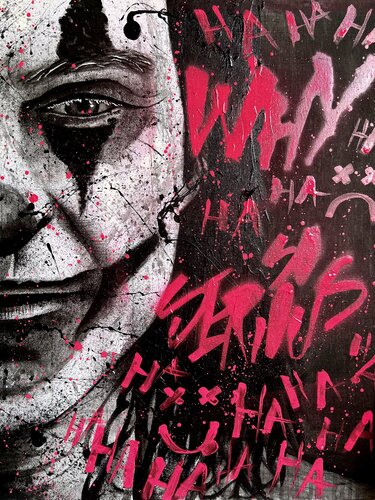 La locura del Joker von Hector Cortina Pascual, Malerei kaufen auf Singulart