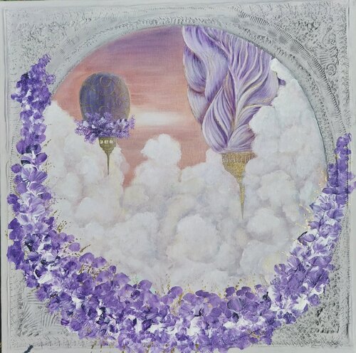 Purple Drift di Romanova Ekaterina, Pittura in vendita su Singulart