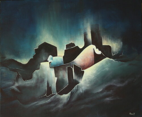 Cité boréale von Marc Pintaud, Malerei kaufen auf Singulart