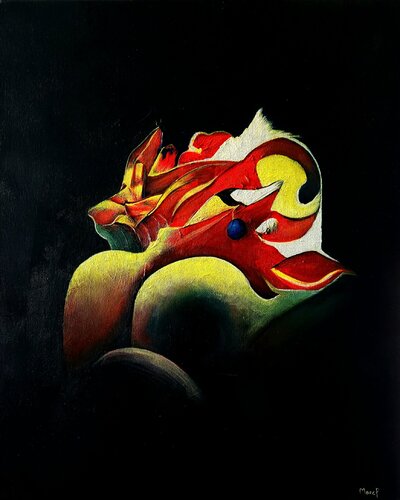 Callypige à la prune van Marc Pintaud, Schilderij te koop op Singulart