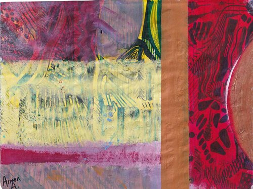 Red and Yellow Dreams by Armin Aintebli, Painting for Sale on Singulart