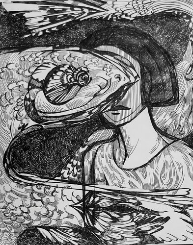 Dark by IRYNA BURDA, Work on Paper for Sale on Singulart