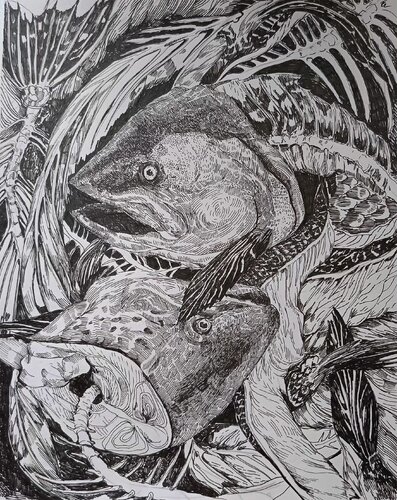 Мене розірвало на шматки by IRYNA BURDA, Work on Paper for Sale on Singulart