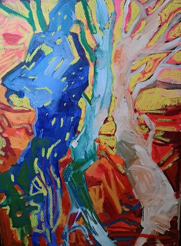 Дерево van IRYNA BURDA, Schilderij te koop op Singulart
