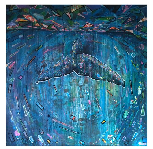 Baleine di Loïc Bruyère, Pittura in vendita su Singulart