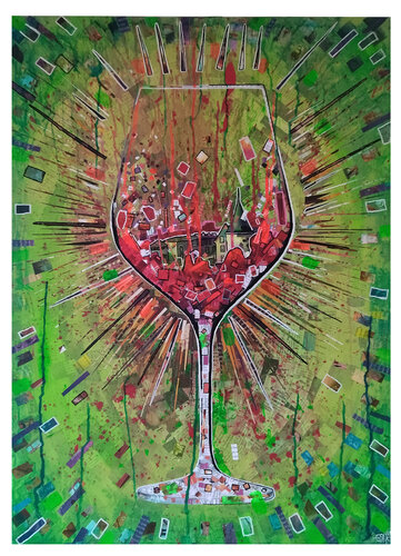 Vins Rebelles van Loïc Bruyère, Schilderij te koop op Singulart