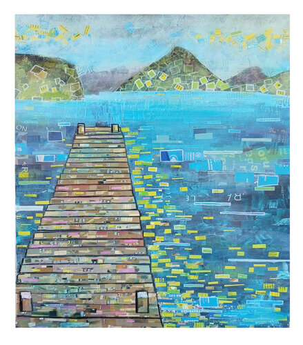 Ponton by Loïc Bruyère, Painting for Sale on Singulart