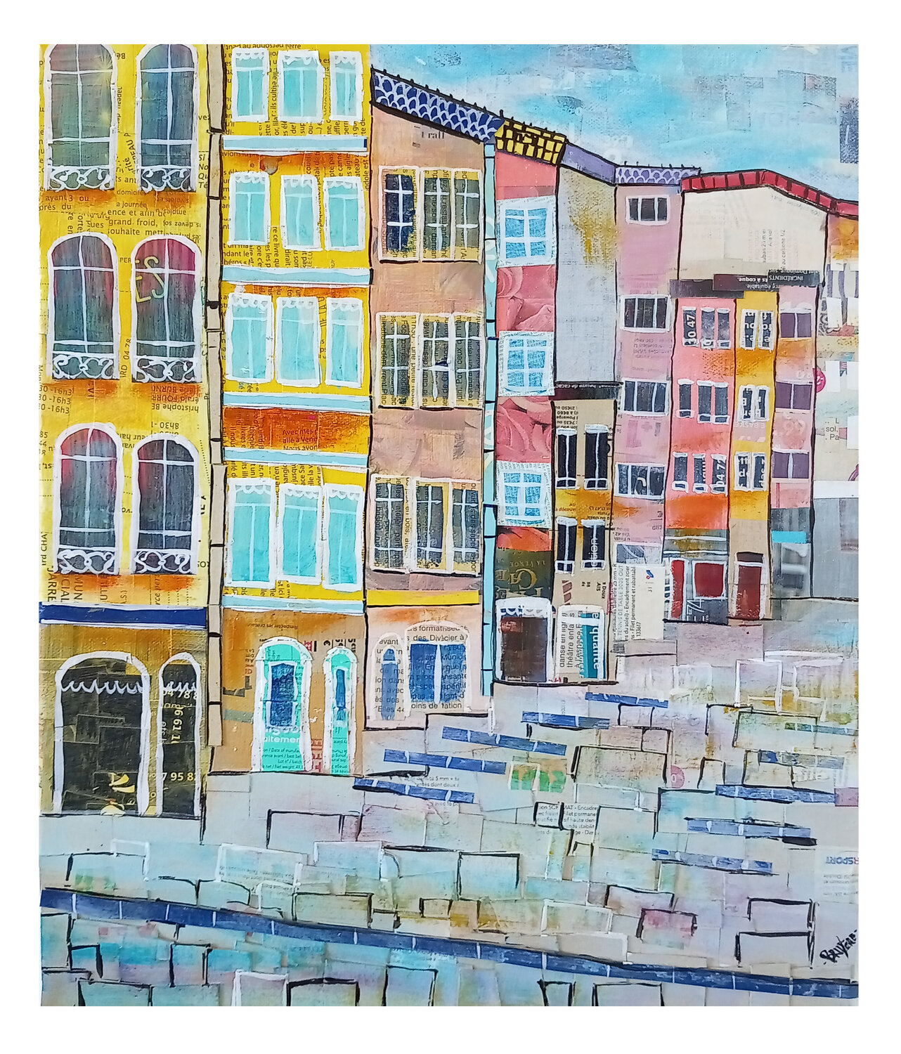 Montée de la grande côte Loïc Bruyère Origineel schilderij te koop