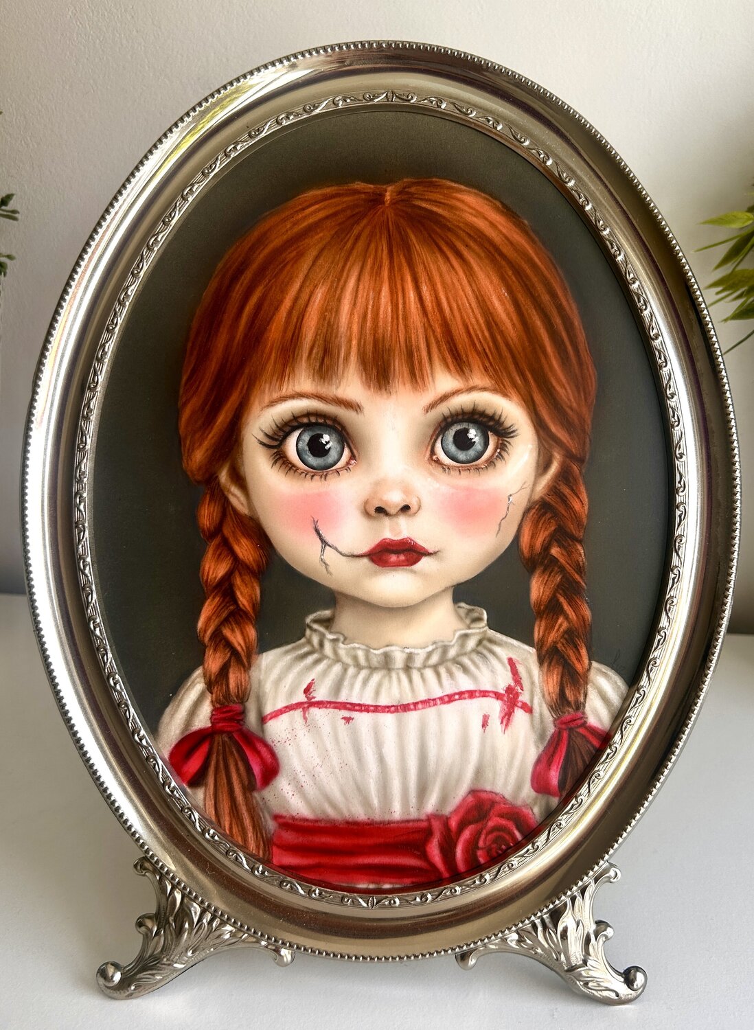 Annabelle , ¿Mermelada de fresa ? Luz de la Calle Originalgemälde zu verkaufen