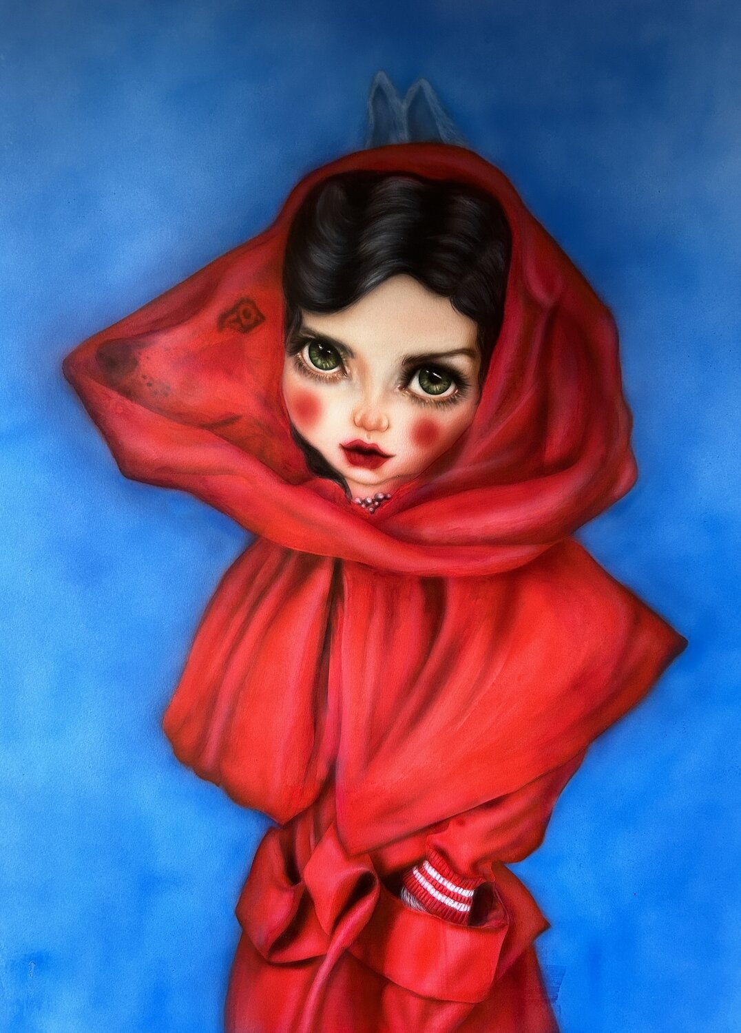 Caperucita , los miedos que vestimos . Luz de la Calle Peinture originale à vendre