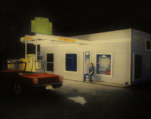 Darkness on the Edge of Town van Charles Hill, Schilderij te koop op Singulart