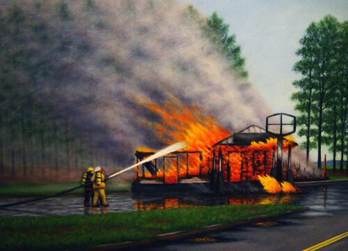 Volunteers van Charles Hill, Schilderij te koop op Singulart