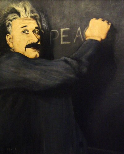 Einstein's Message van Charles Hill, Schilderij te koop op Singulart