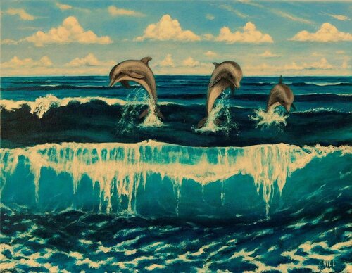 Pod Wave di Charles Hill, Pittura in vendita su Singulart
