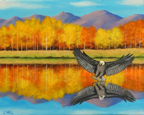 Eagle Claws di Charles Hill, Pittura in vendita su Singulart