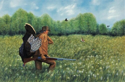For Thanksgiving di Charles Hill, Pittura in vendita su Singulart